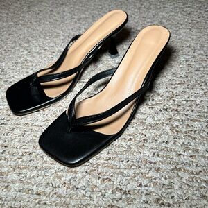 SHEIN Elegant Black Women's Heeled Sandals Size 8 (40)